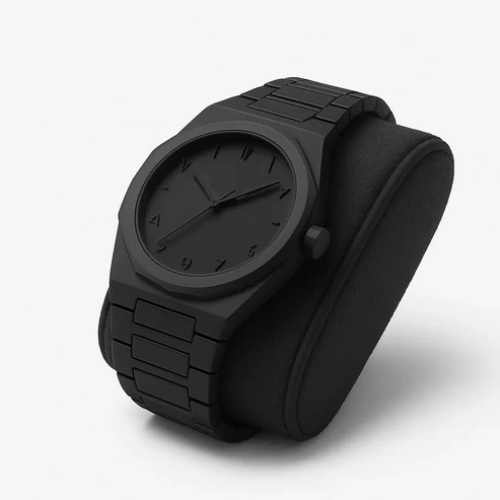 Black Aura Strap Watch