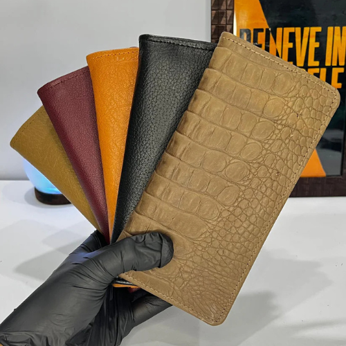 Long Leather Travel Wallet