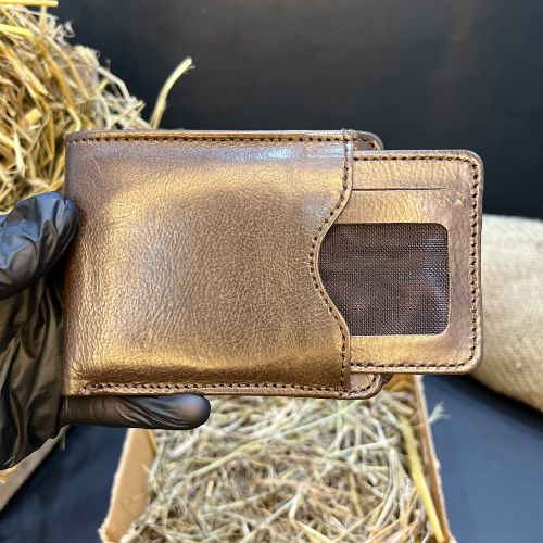 Elegant E-Slot Leather Purse for Men