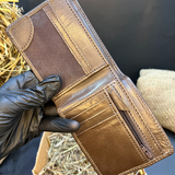Elegant E-Slot Leather Purse for Men