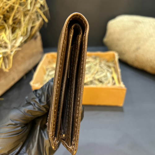 Elegant E-Slot Leather Purse for Men