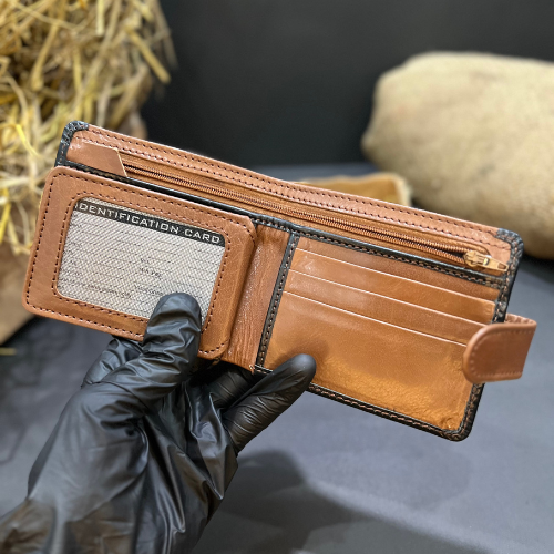 Premium Two-Tone Leather Wallet