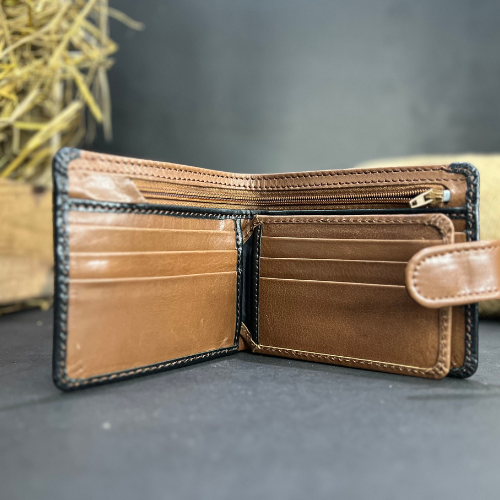 Premium Two-Tone Leather Wallet