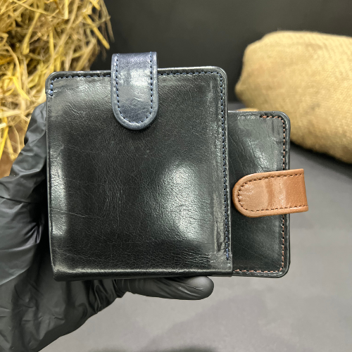 Premium Two-Tone Leather Wallet